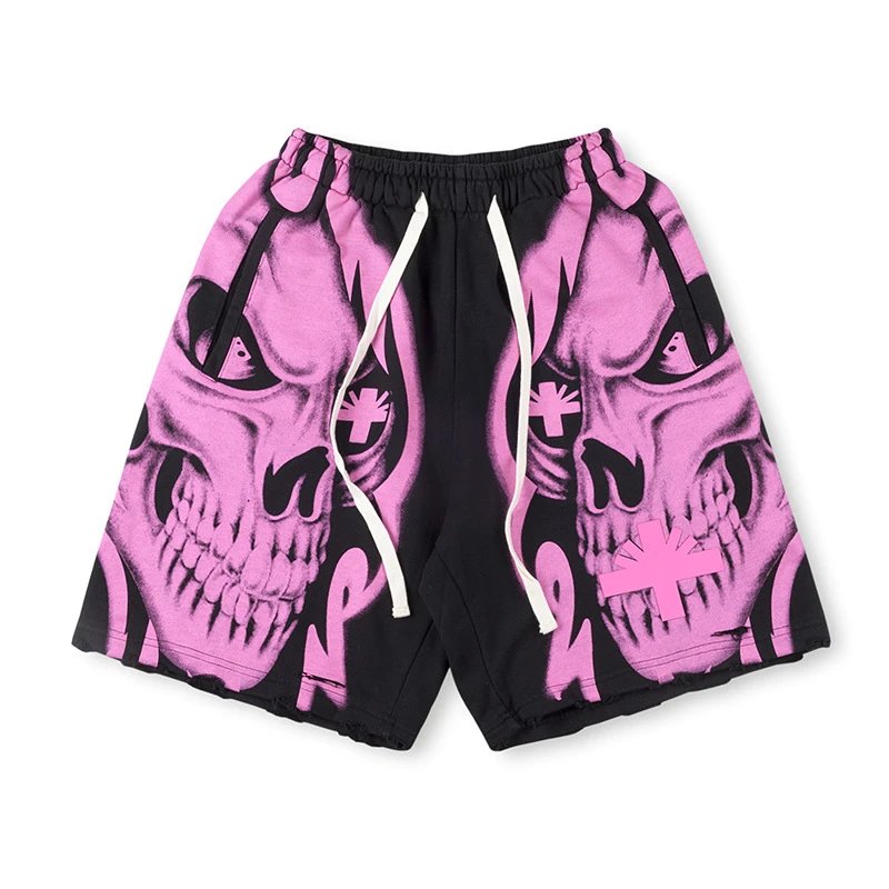 SP5DER Pixelated Logo Orange Sweatshorts Shorts - 27