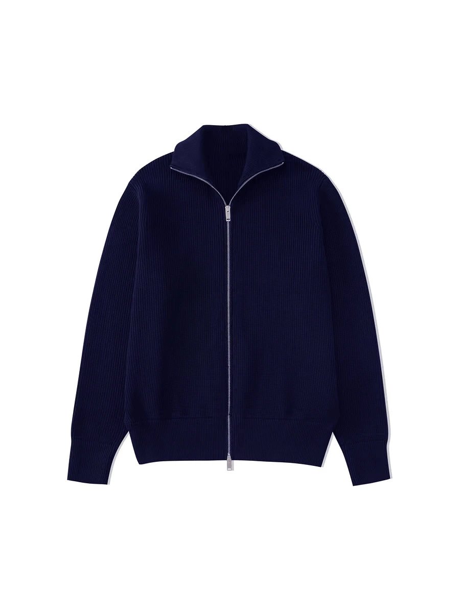 Double Zip Mock Neck Cardigan photo 5