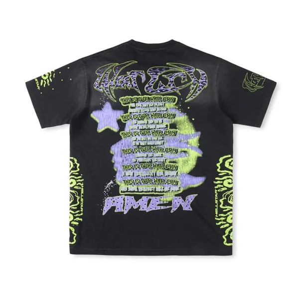 Hellstar Studios Screaming Face Graphic T-Shirt White - 22