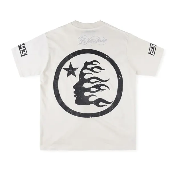 Hellstar Studios Screaming Face Graphic T-Shirt White - 46