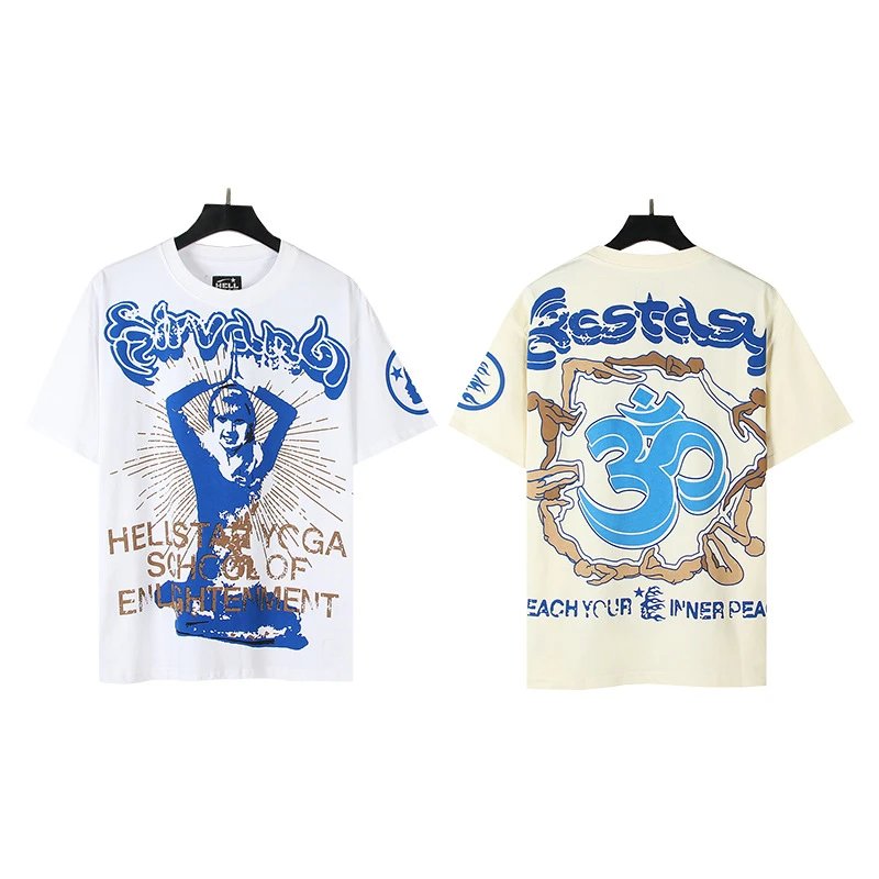 Hellstar Holy State Graphic Print Oversized T-Shirt White - 17