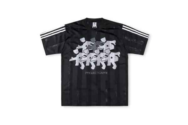 Design Project Capri Graphic Mesh Jersey Black Jersey - 1