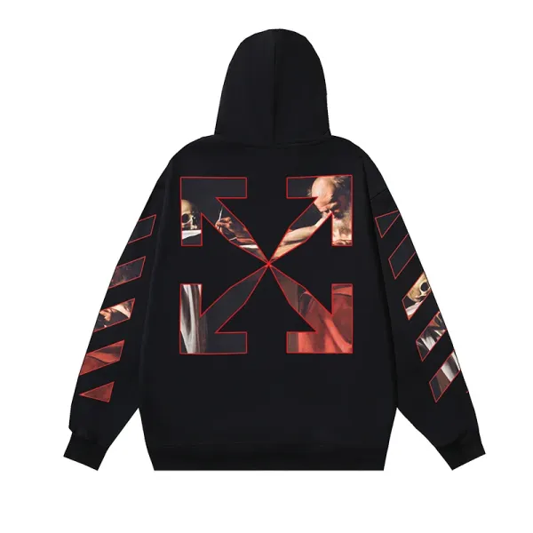 Off-White Diptych Arrow Hoodie Black - 1