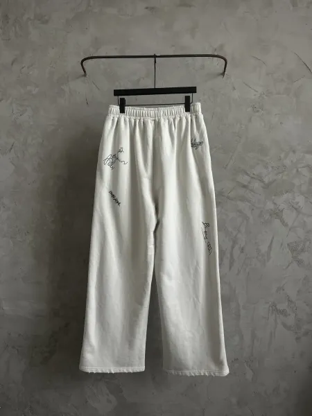 Balenciaga x GYNO Signature Sweatpants White - 4