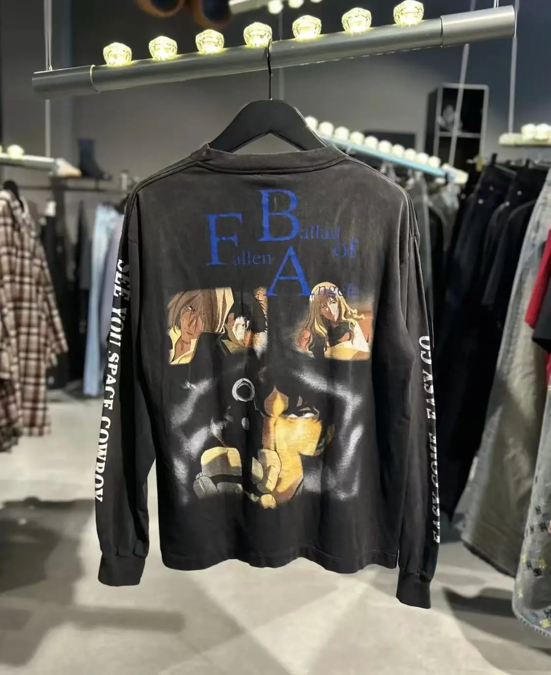 Saint Michael x Cowboy Bebop Long Sleeve T-Shirt Black - 28