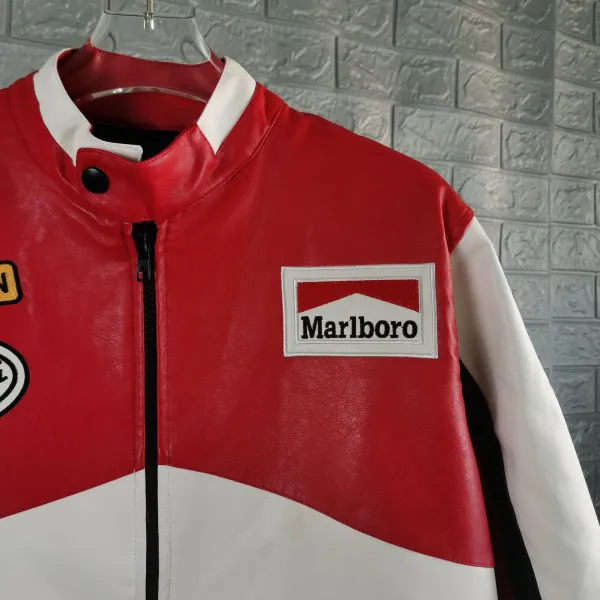 Design POLIZEI Leather Motorcycle Jacket Black - 9