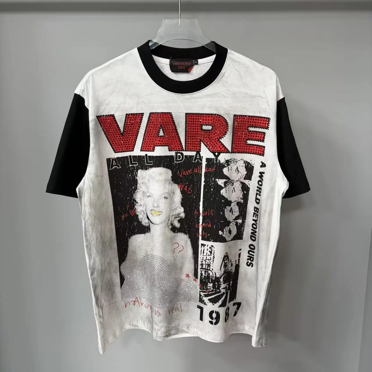 Vintage Washed Cotton Distressed Print T-Shirt photo 5