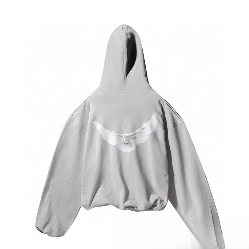 Hoodie with Pigeon and Letter Graphic photo 8