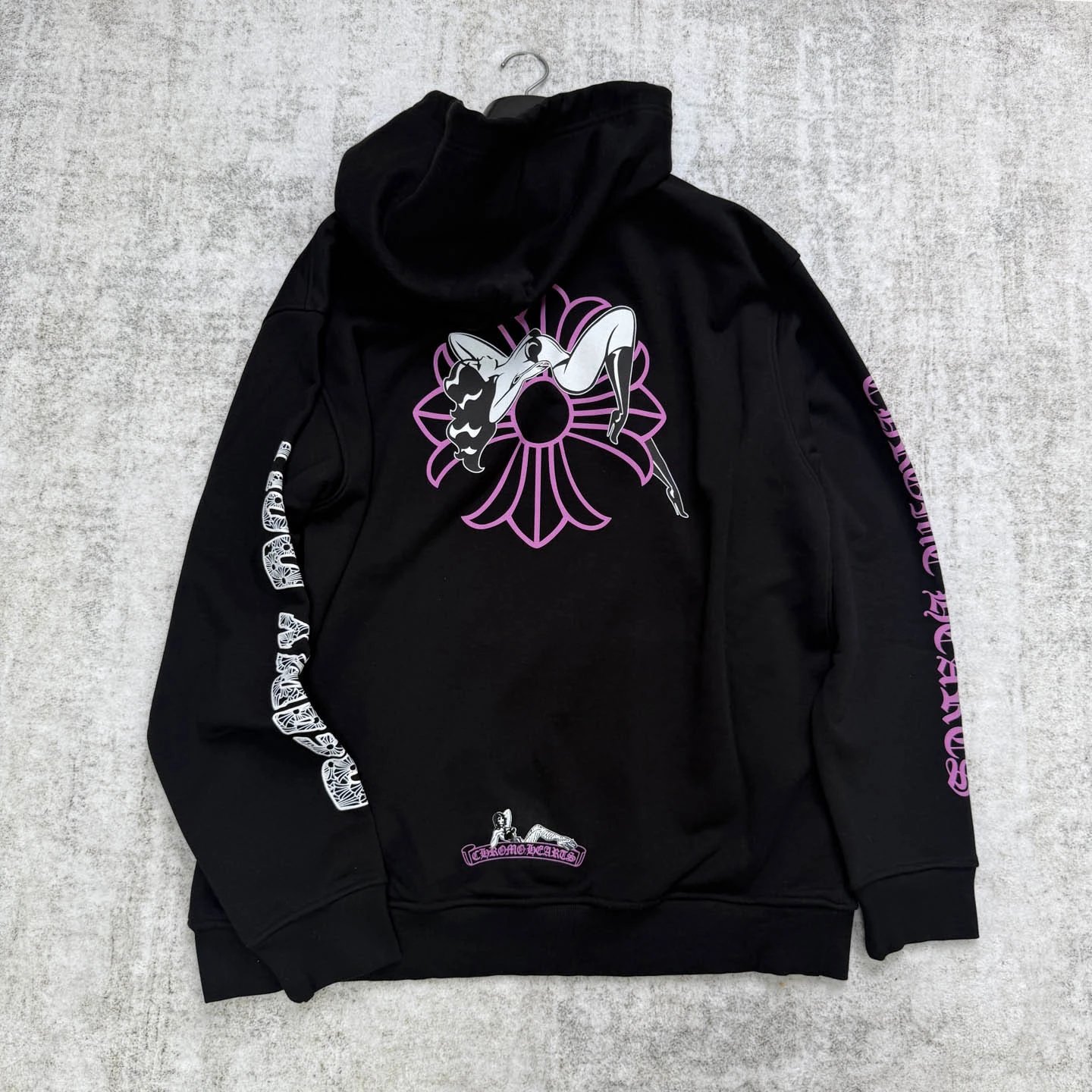 Comic Book Beauty Cross Print Hoodie