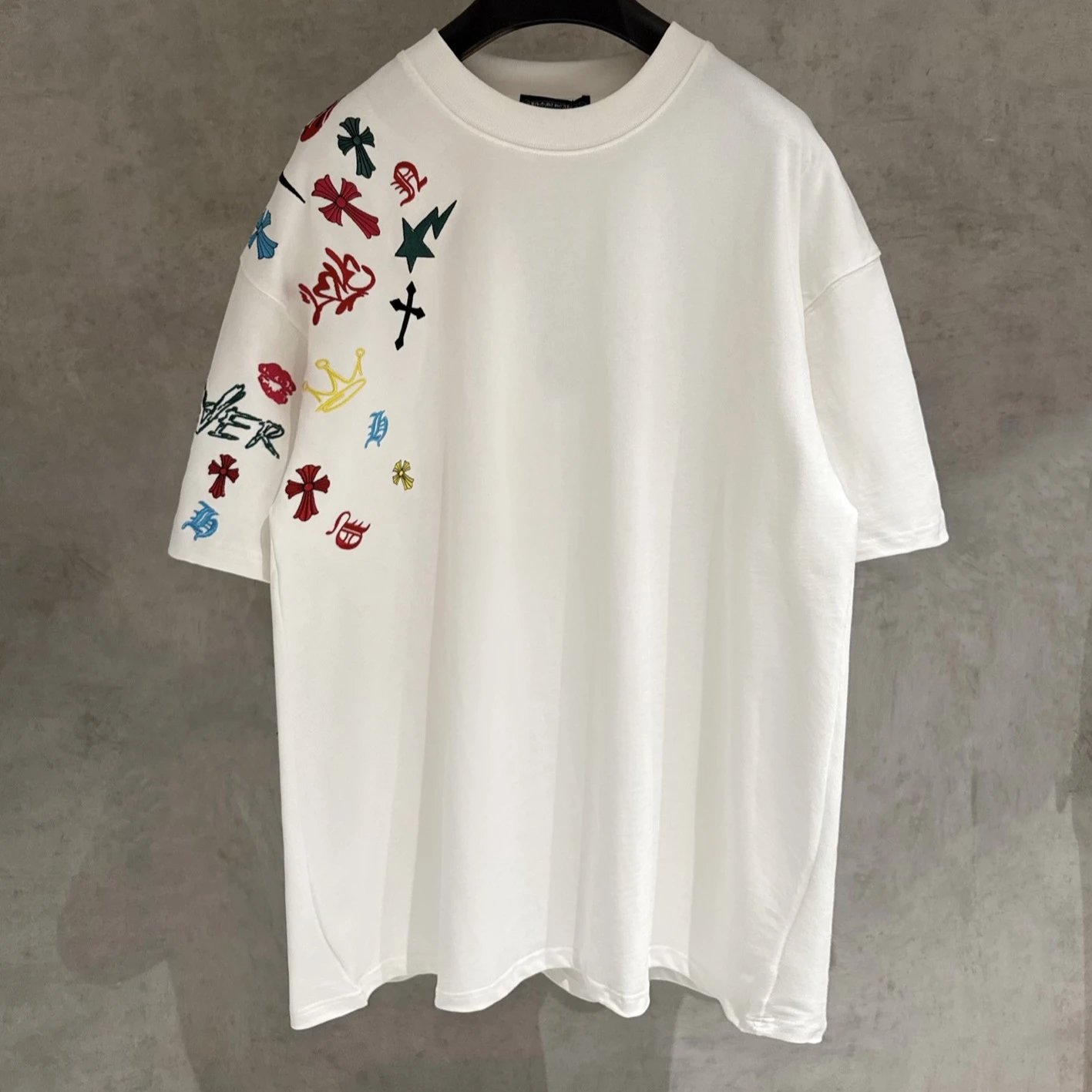 American-Style Loose Fit Unisex Crew Neck T-Shirt
