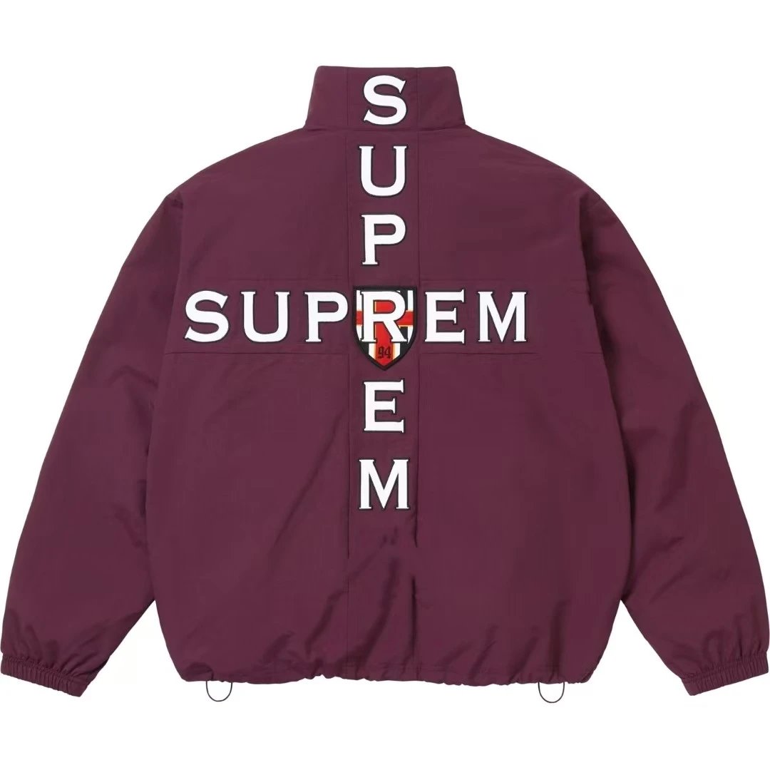 Long-Sleeve Sports Jacket with Cross Pattern photo 4
