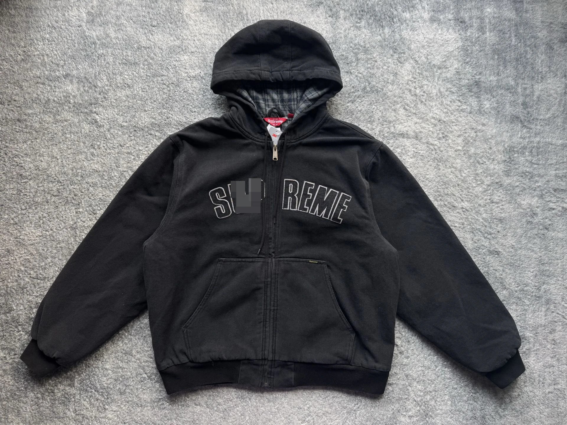 Supreme Jackets Full-Zip Stand-Collar Piped Jacket — Sup132 Washed Black