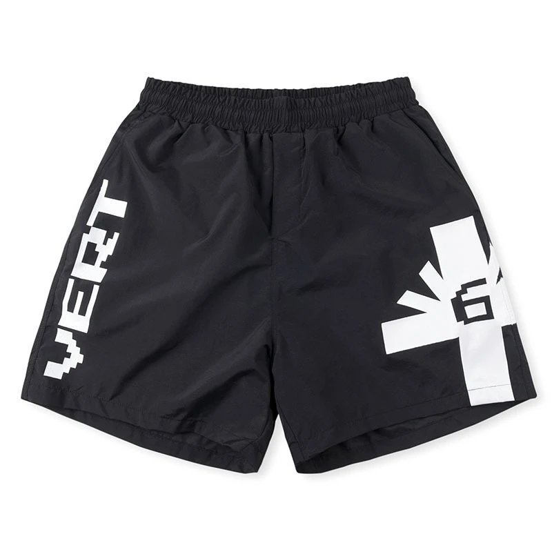 SP5DER Pixelated Logo Orange Sweatshorts Shorts - 6