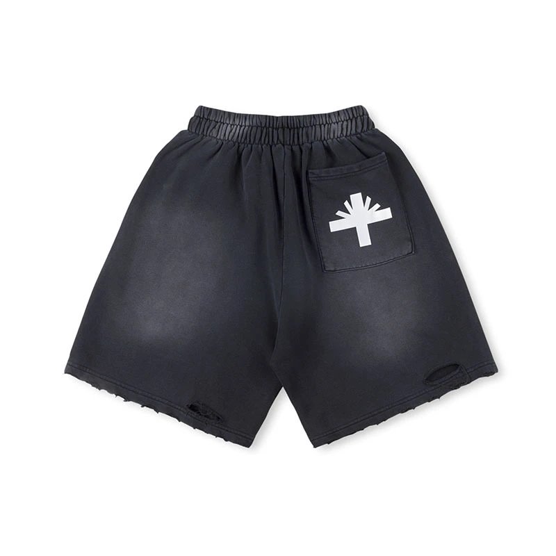 SP5DER Pixelated Logo Orange Sweatshorts Shorts - 30