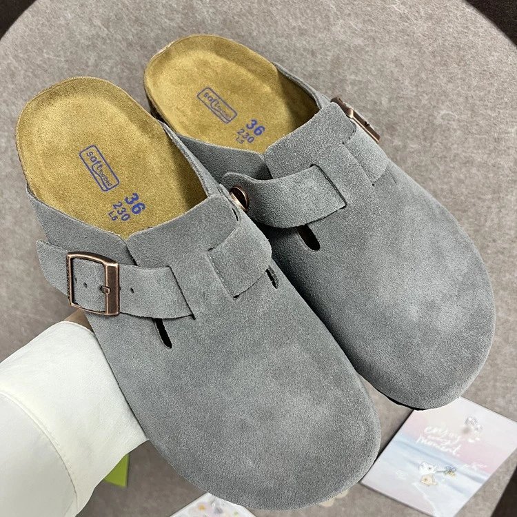 Cork Genuine Leather Slippers
