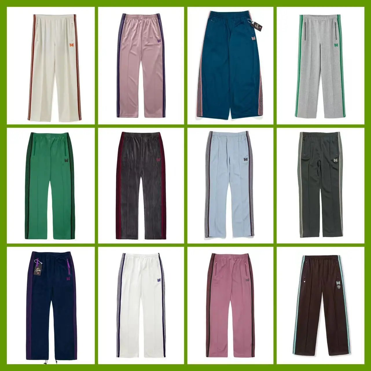 Loose-fitting straight-leg athletic casual trousers