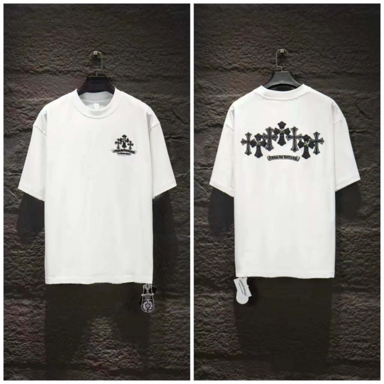 Distressed Embroidered Short-Sleeve T-Shirt photo 5