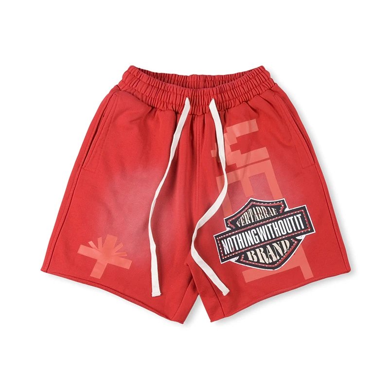 SP5DER Pixelated Logo Orange Sweatshorts Shorts - 35