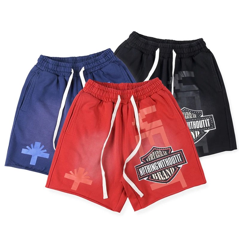 SP5DER Pixelated Logo Orange Sweatshorts Shorts - 31