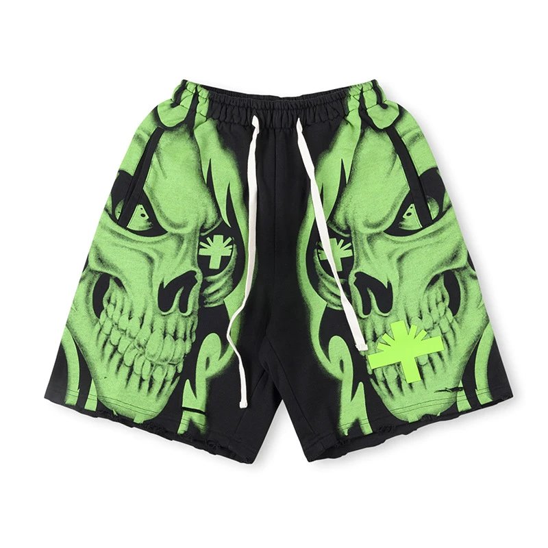 SP5DER Pixelated Logo Orange Sweatshorts Shorts - 25