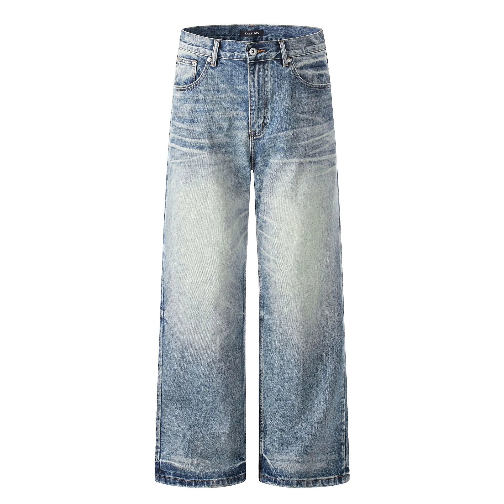 Distressed Wide-Leg Casual Trousers photo 2
