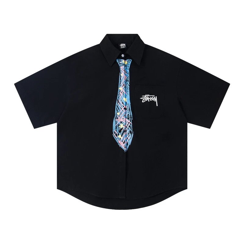 Short-Sleeve Shirt with Embroidered Logo Pocket photo 2