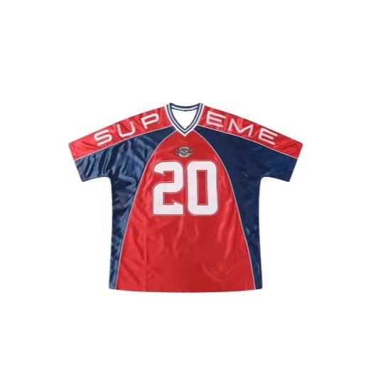 Supreme T-Shirts V-neck number 20 graphic jersey T-shirt image 4