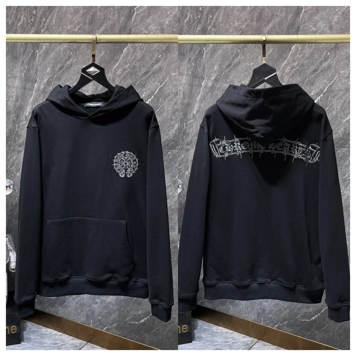 Chrome Hearts Multi-Print White Hoodie - 10