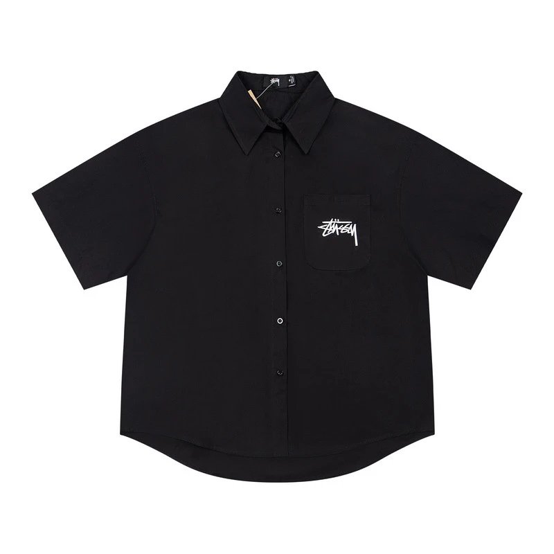 Short-Sleeve Shirt with Embroidered Logo Pocket photo 4