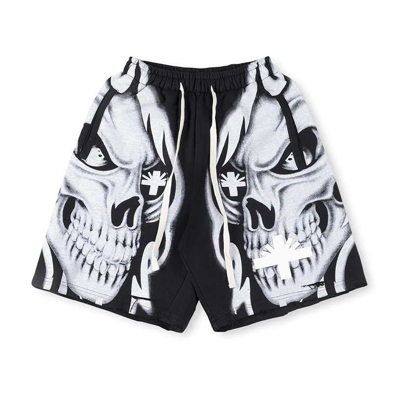 SP5DER Pixelated Logo Orange Sweatshorts Shorts - 23