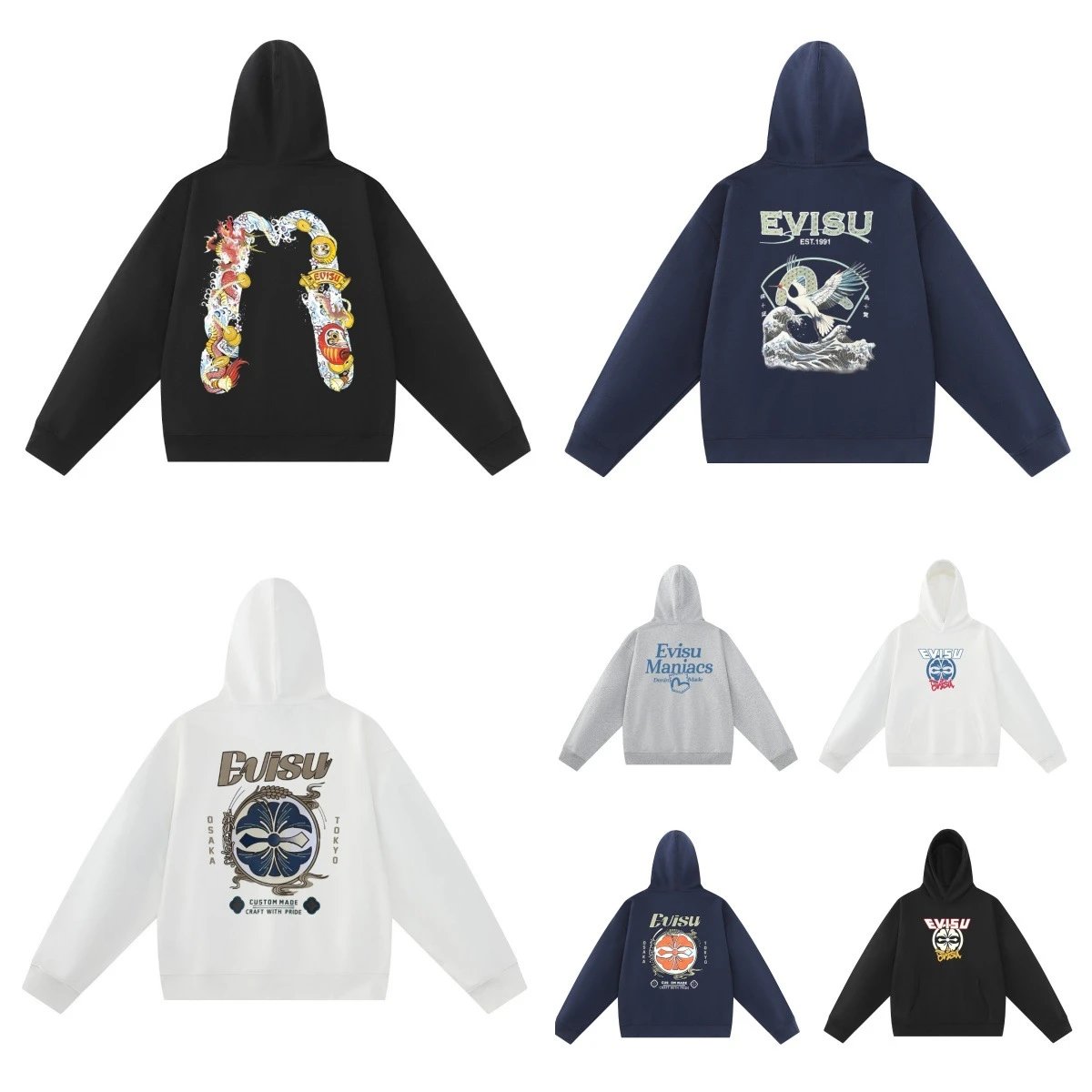 Fukujin Hooded Printed Sweatshirt