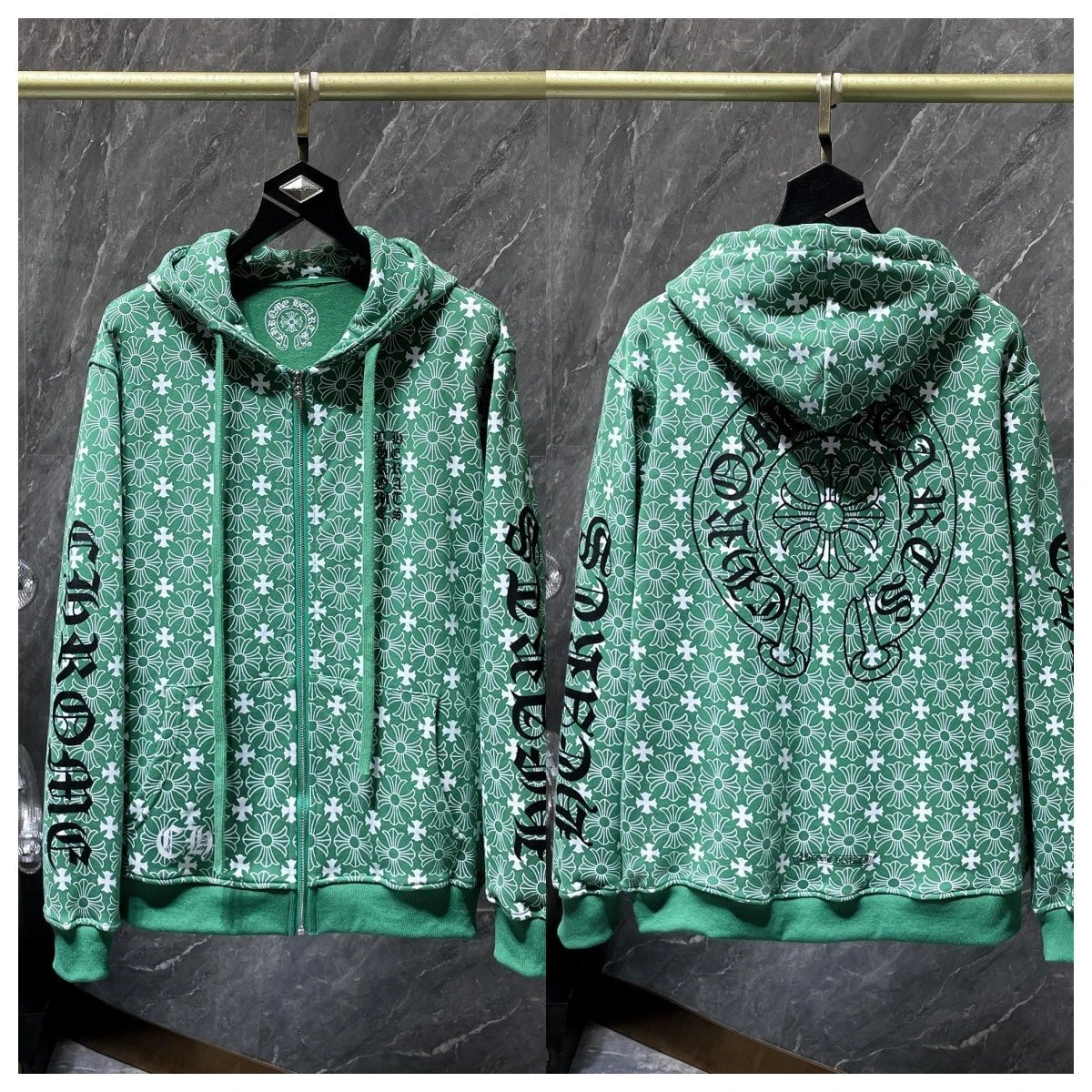 Chrome Hearts Multi-Print White Hoodie - 3