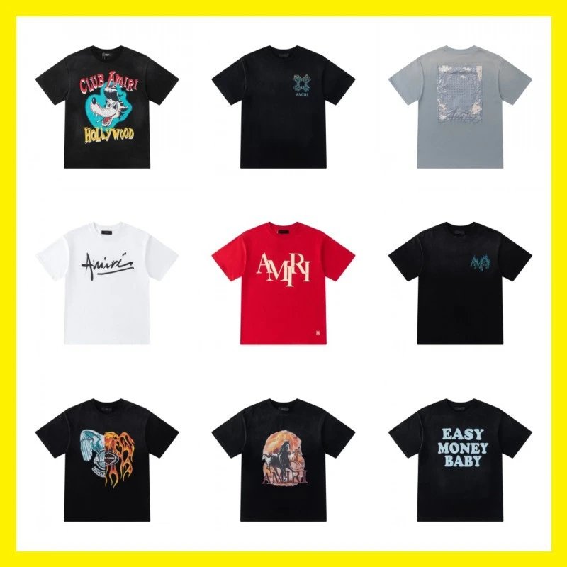 Hand-Printed Short-Sleeve T-Shirt