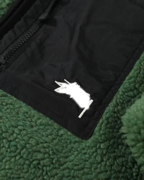 Stussy Reversible Fleece Jacket Beige / Black Outerwear - 11