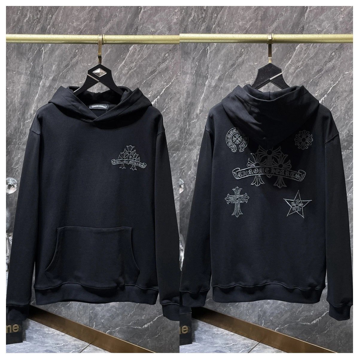 Chrome Hearts Multi-Print White Hoodie - 6