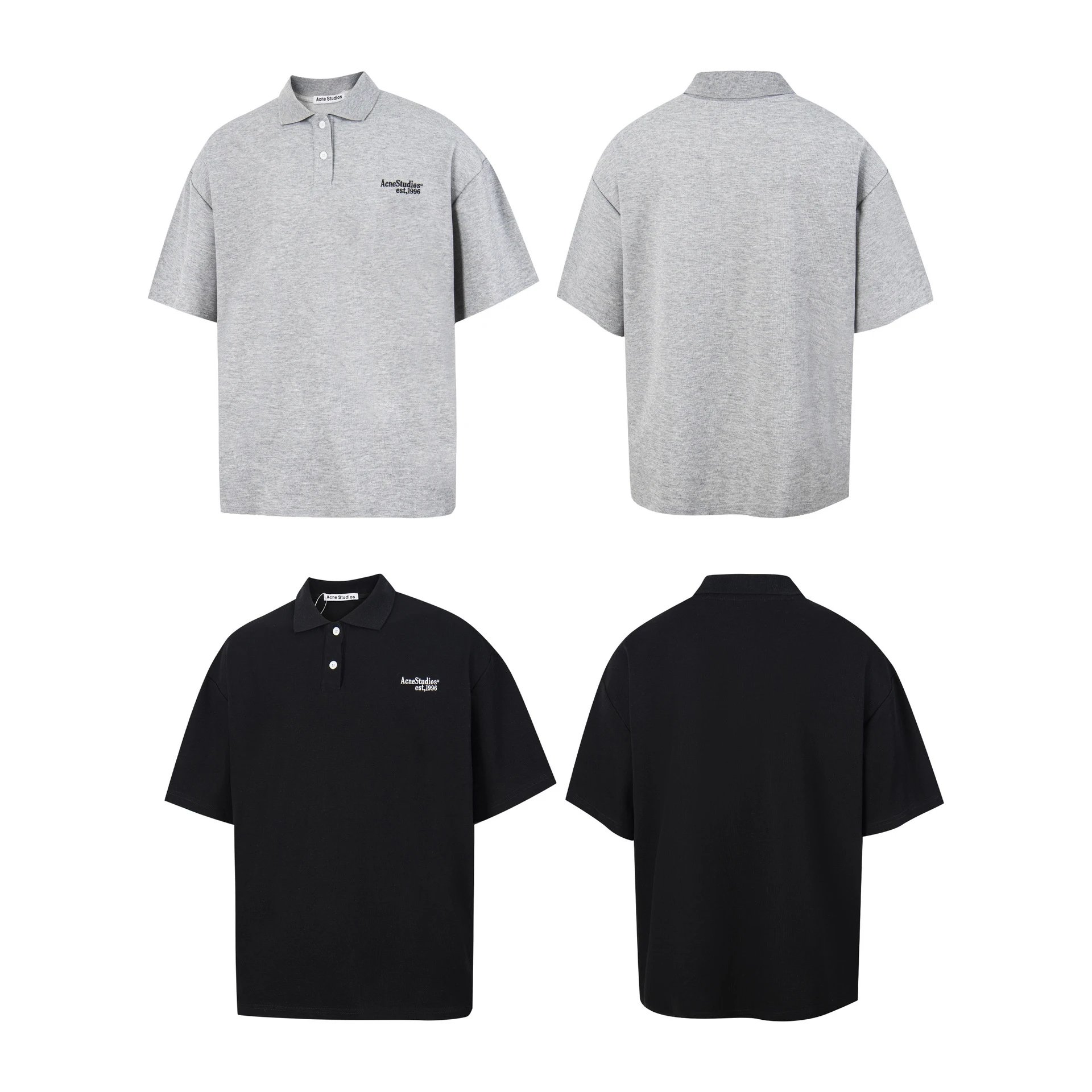 Unisex Loose-Fitting Summer Polo Shirt photo 3