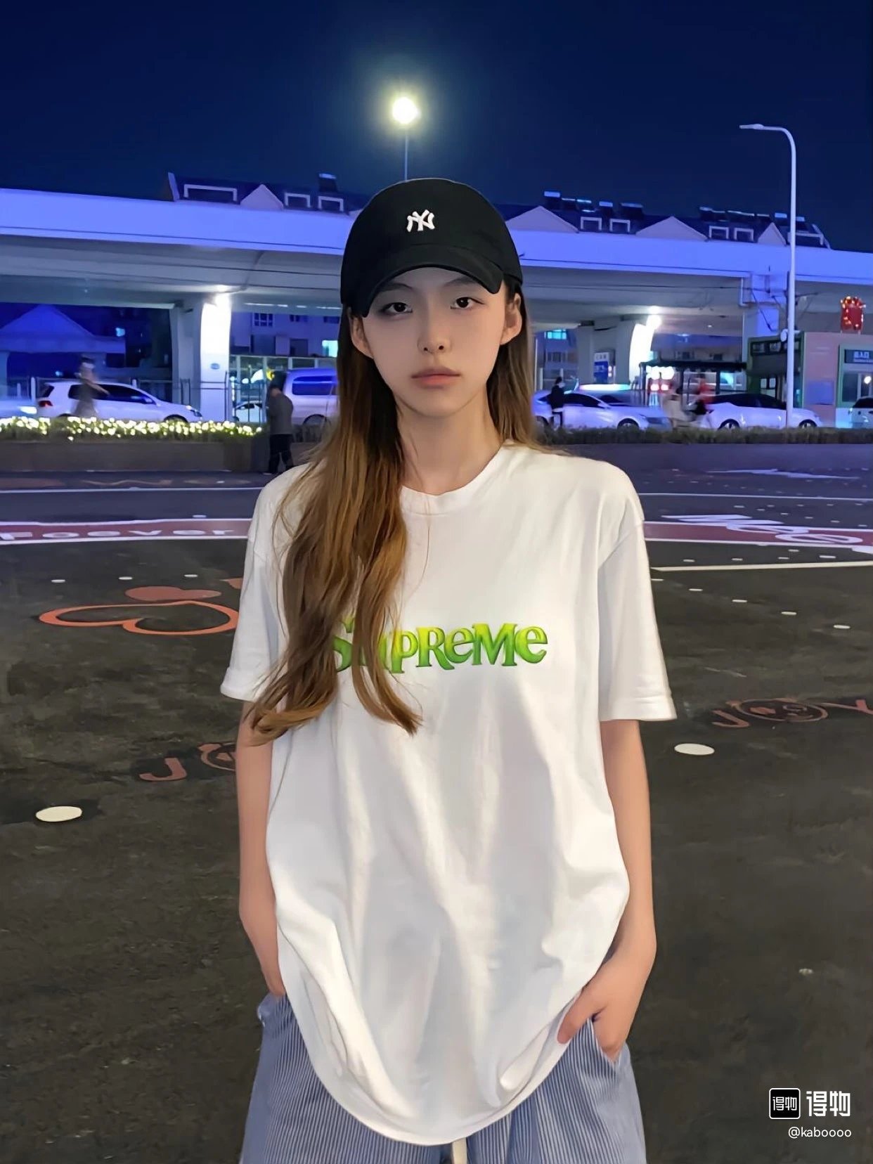 Supreme What The Fuck Cow Print Oval Logo Black T-Shirt - 19