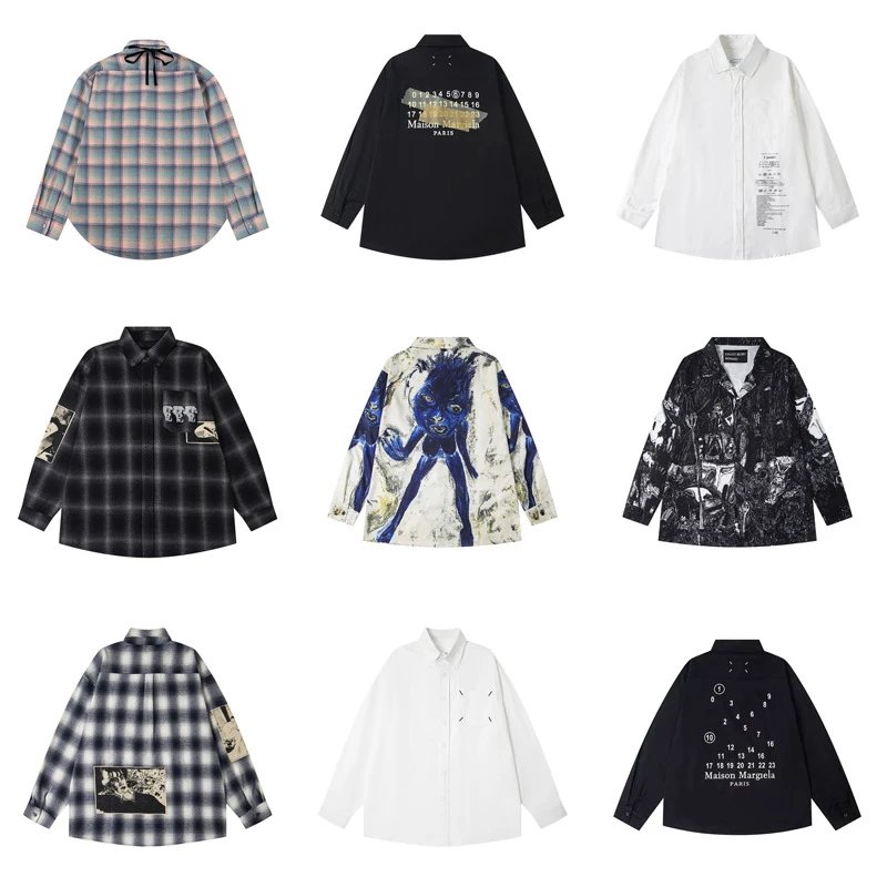 Letter Print Casual Long-Sleeve Shirt