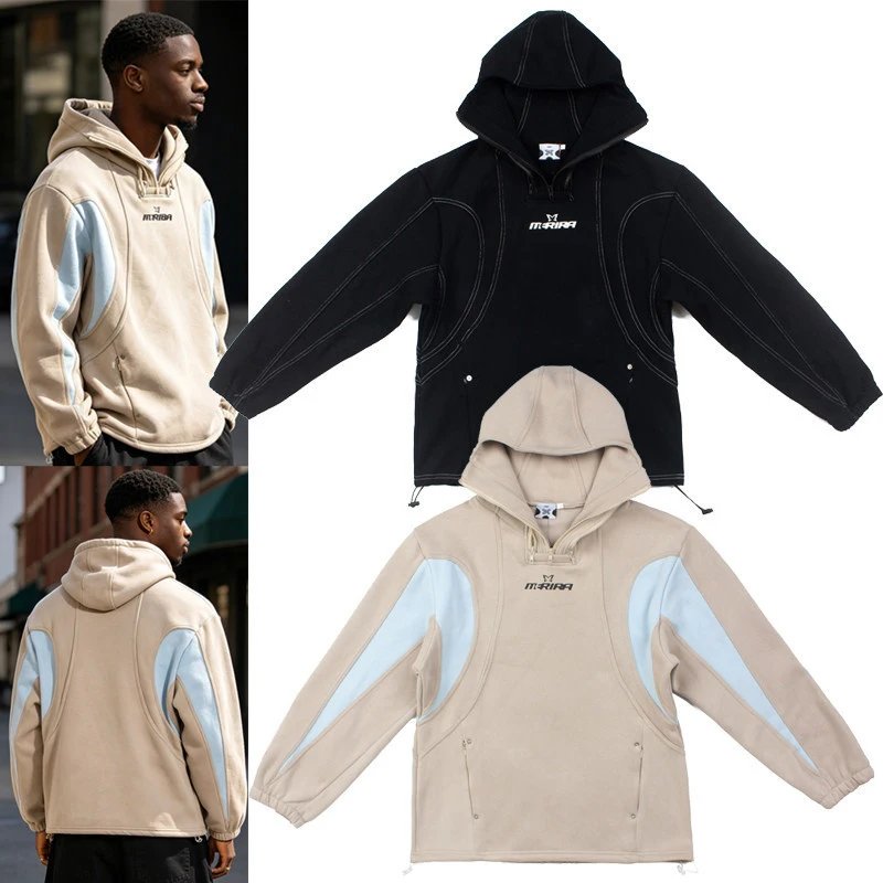 Distressed Hooded Sweatshirt