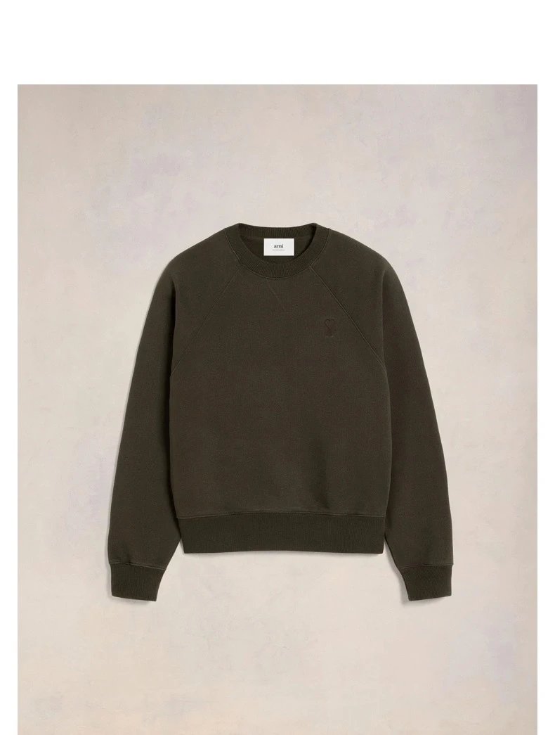 Loose-Fit Heart Print Crew-Neck Long-Sleeve Top photo 8
