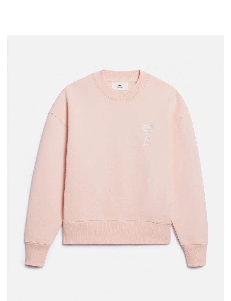 Loose-Fit Heart Print Crew-Neck Long-Sleeve Top photo 4