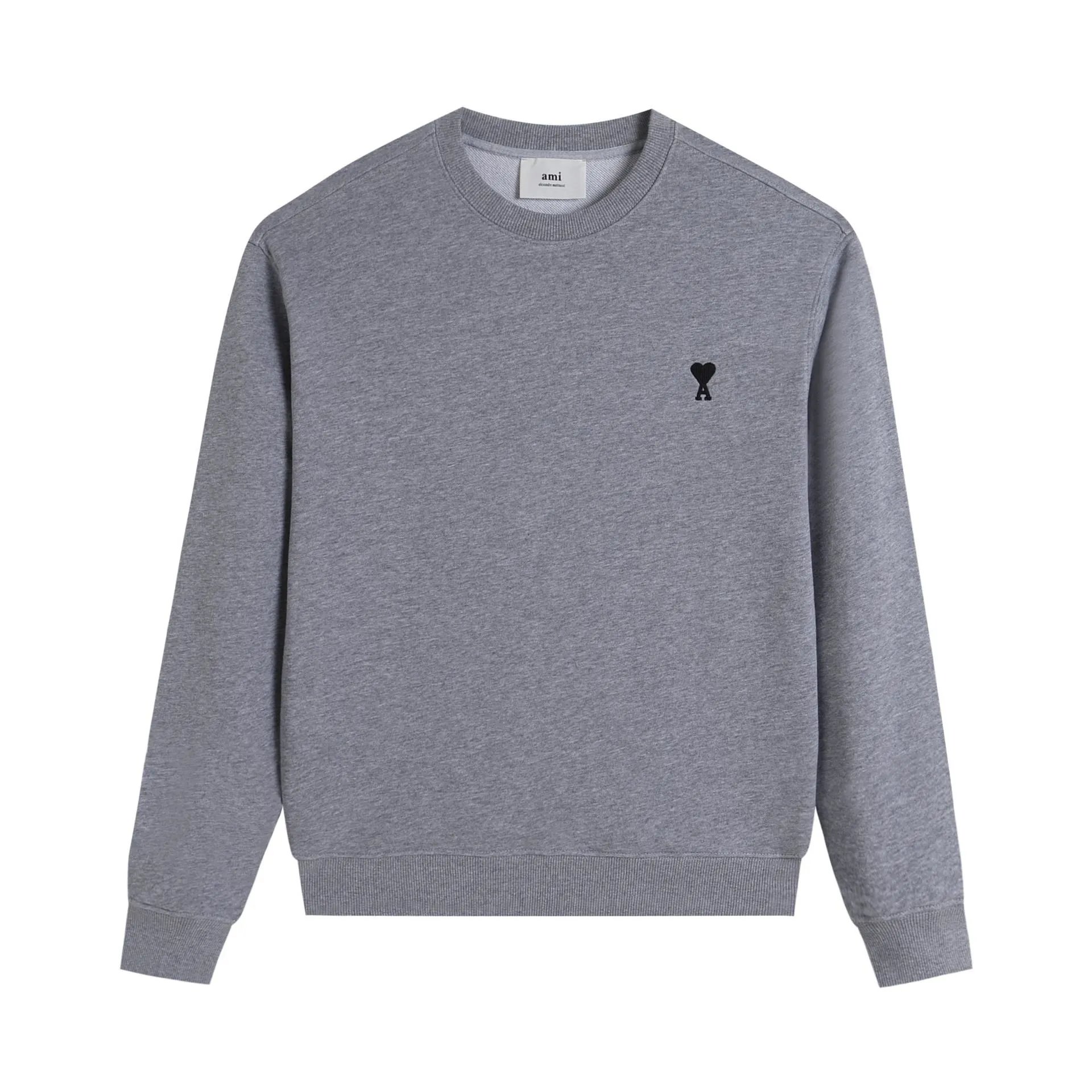 Loose-Fit Heart Print Crew-Neck Long-Sleeve Top photo 5