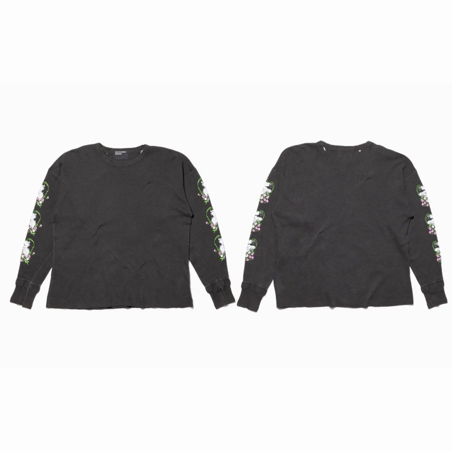 Distressed Washed Portrait Graphic Long-Sleeve Top photo 4