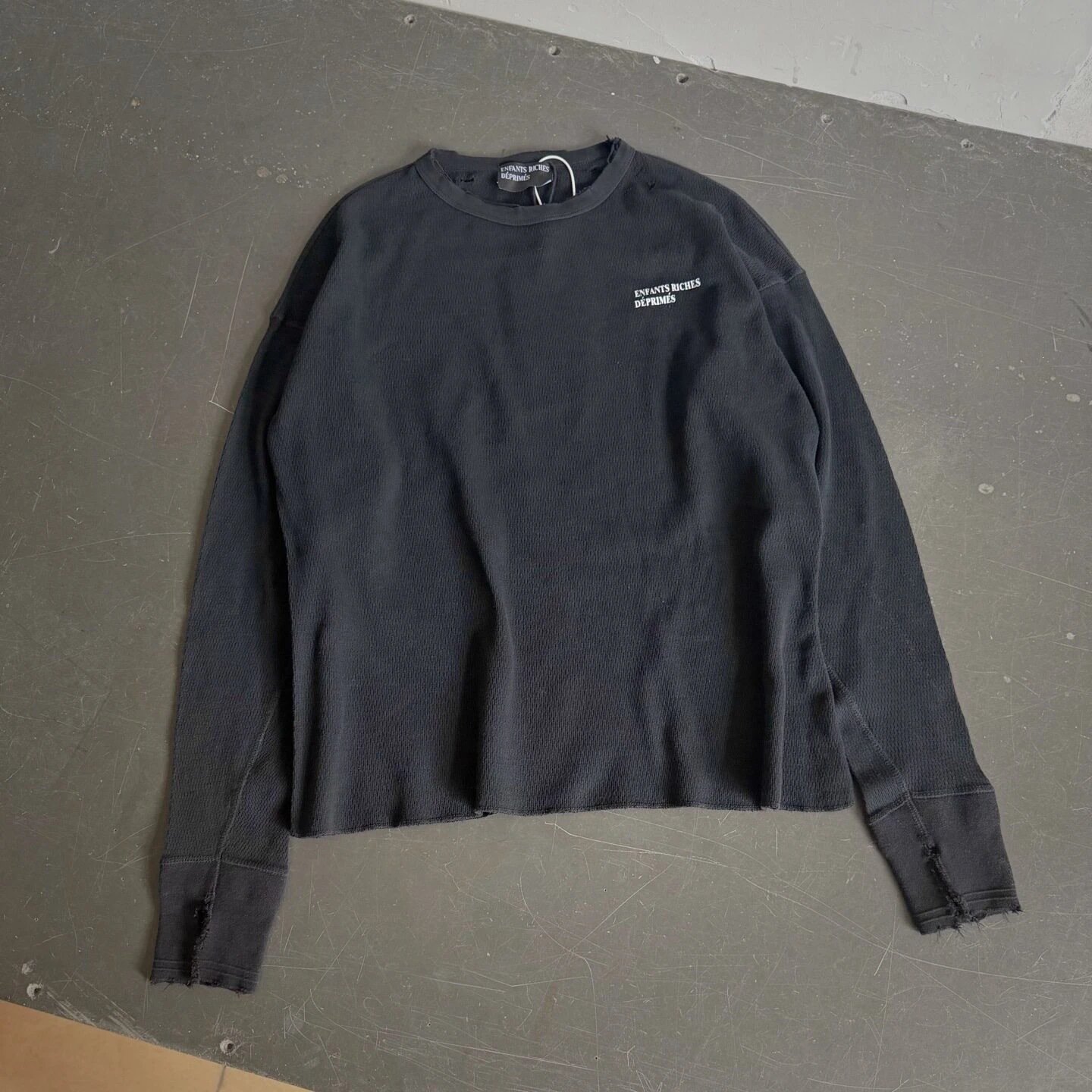 Distressed Washed Portrait Graphic Long-Sleeve Top photo 7