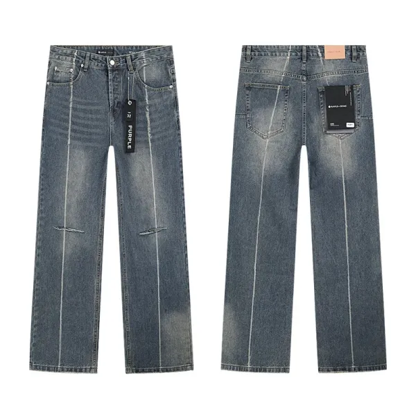 Purple Brand Flared Jeans Black with Radiant Stitch Detail - 30