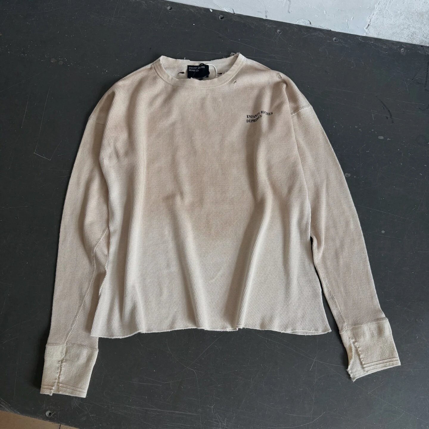 Distressed Washed Portrait Graphic Long-Sleeve Top photo 8