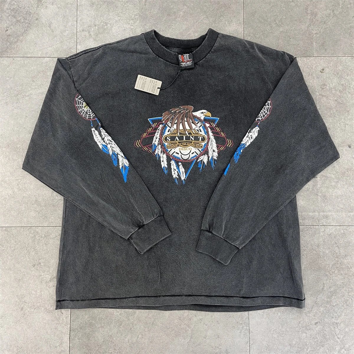 Cowboy Bebop x Unknown Brand Long Sleeve Graphic Tee Black - 16