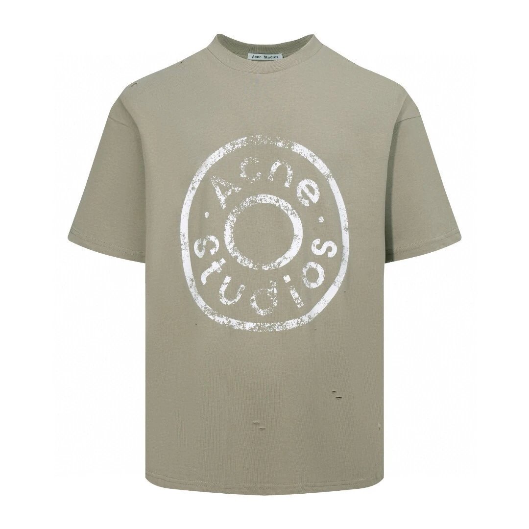 Acne Studios Jackets Stockholm 1996 logo-embroidered jacket — Circle with a hole, green