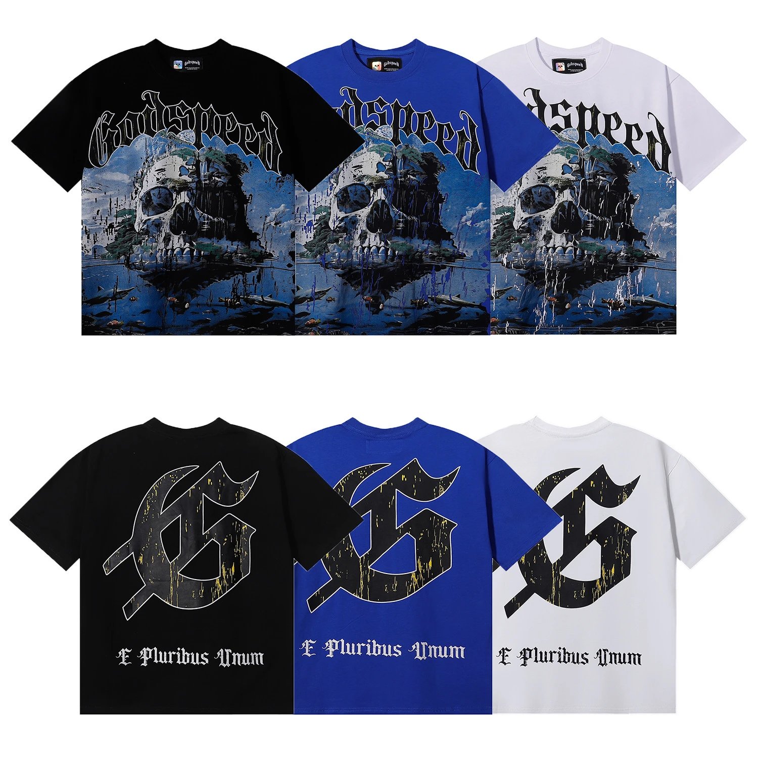 Godspeed Surf Club Skeleton Graphic T-Shirt Black - 23