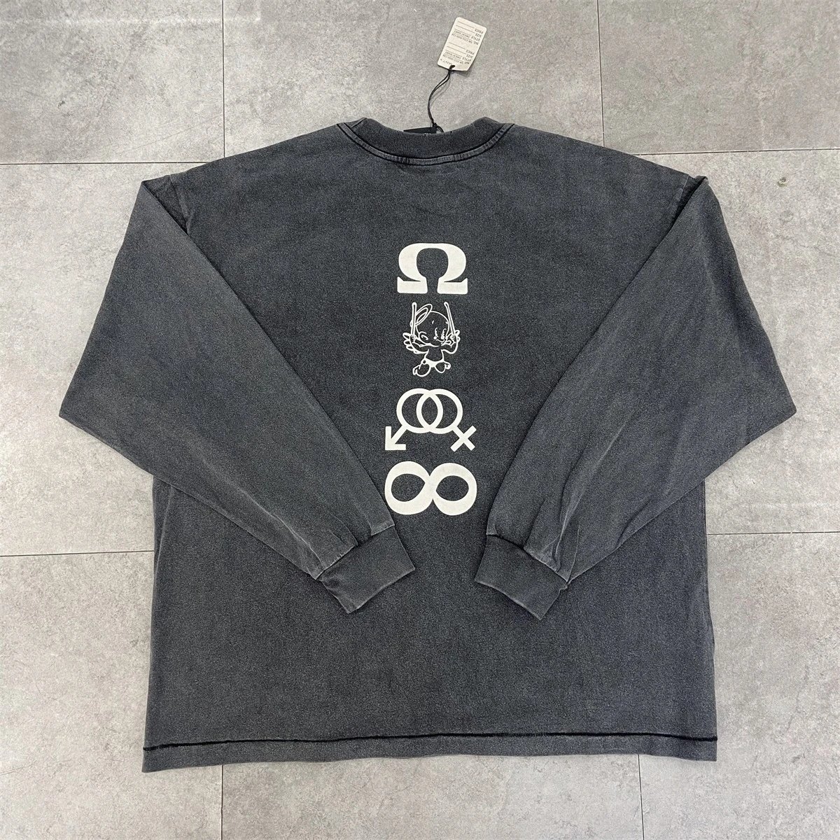 Cowboy Bebop x Unknown Brand Long Sleeve Graphic Tee Black - 5